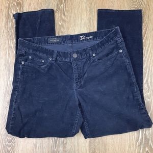 J Crew Matchstick Corduroy pants size 32 dark blue